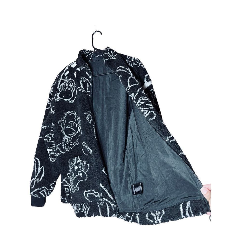 Lazy Oaf X The Flintstones Allover Print Fleece J… - image 5